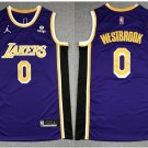 Los Angeles Lakers #0 Russell Westbrook Jersey 75th Diamond 2022 Purple Statement Edition