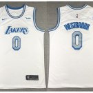 Los Angeles Lakers #0 Russell Westbrook Jersey 2021 White City Edition Swingman Basketball