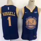 Men's & Youth Golden State Warriors #1 D'Angelo Russell Stitched Basketball Jersey Blue