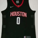 Men's & Youth Houston Rockets #0 Russell Westbrook Black Statement Stitched Jersey