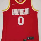 Men's & Youth Houston Rockets #0 Russell Westbrook Red Stitched Jersey Throwback