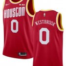 Men's & Youth Houston Rockets #0 Russell Westbrook Throwback Red Stitched Jersey