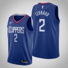 Men's & Youth Los Angeles Clippers #2 Kawhi Leonard Blue Icon Stitched Jersey