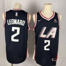Men's & Youth Los Angeles Clippers #2 Kawhi Leonard Navy City Edition Jersey Stitched