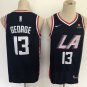 Men's & Youth Los Angeles Clippers #13 Paul George Navy City Basketball Jersey Stitched