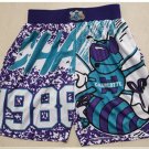 Men's & Youth Charlotte Hornets Basketball Shorts Purple Print