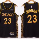 Men's & Youth Chicago Bulls #23 Michael Jordan Jersey 2021 Black City Edition Swingman Basketball