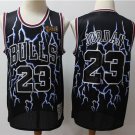 Men's & Youth Chicago Bulls #23 Michael Jordan Jersey Black Lighting Classics Basketball
