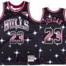 Men's & Youth Chicago Bulls #23 Michael Jordan Jersey Black Starry Classics Basketball