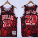 Men's & Youth Chicago Bulls #23 Michael Jordan Jersey Hebru Brantley x M&N Red-Black Basketball