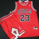 Men's & Youth Chicago Bulls #23 Michael Jordan Red Basketball Jersey and Shorts