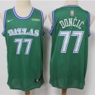 Men's & Youth Dallas Mavericks #77 Luka Doncic Jersey 2021 Green Classic Edition Swingman Basketball