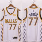 Men's & Youth Dallas Mavericks #77 Luka Doncic Jersey 2021 White City Edition Swingman Basketball