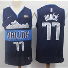 Men's & Youth Dallas Mavericks #77 Luka Doncic Jersey Navy Statement Edition Swingman Basketball