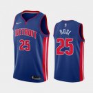 Men's & Youth Detroit Pistons #25 Derrick Rose Basketball Stitched Jersey Blue