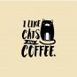 I Like Cats and Coffee Pin
