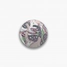 Jurassic Portal  Purple Haze Palette  Dinosaur Science Fiction Art Pin