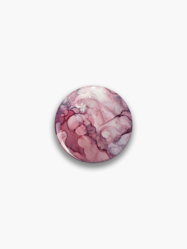 Liquid Mauve Abstract Pin