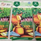 Set Of 3 Same Microfiber Disloths 23_ X 23_ Flowers Herbs Sage Gifts