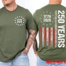 250 Years American Anniversary 250th Independence Day (Front_Back) T-Shirt