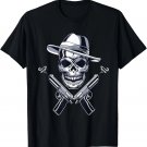 1920's Great Gatsby Gangster with guns smoking Vintage 20's T-Shirt