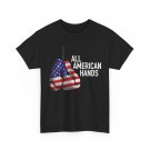 All American Hands Boxing Gloves – Patriotic USA Flag Tee T-Shirt