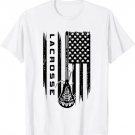 American Flag Lacrosse Apparel - Lacrosse T-Shirt