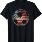 American Flag on Soccer Ball - Soccer Ball Flag T-Shirt