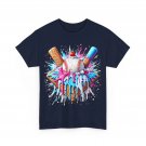 Baseball Home Plate Ice Cream Drip Fun Sports Lover T-Shirt