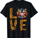 Bengal Tiger Love Art Paint Tiger Head Bengal Tiger Lover T-Shirt