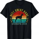Best Great Dane Grandpa Ever Funny Retro T-Shirt