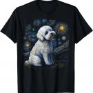 Bichons Frise Dog Starry Night Dogs Lover Gifts Graphic Gift Unisex T-Shirt
