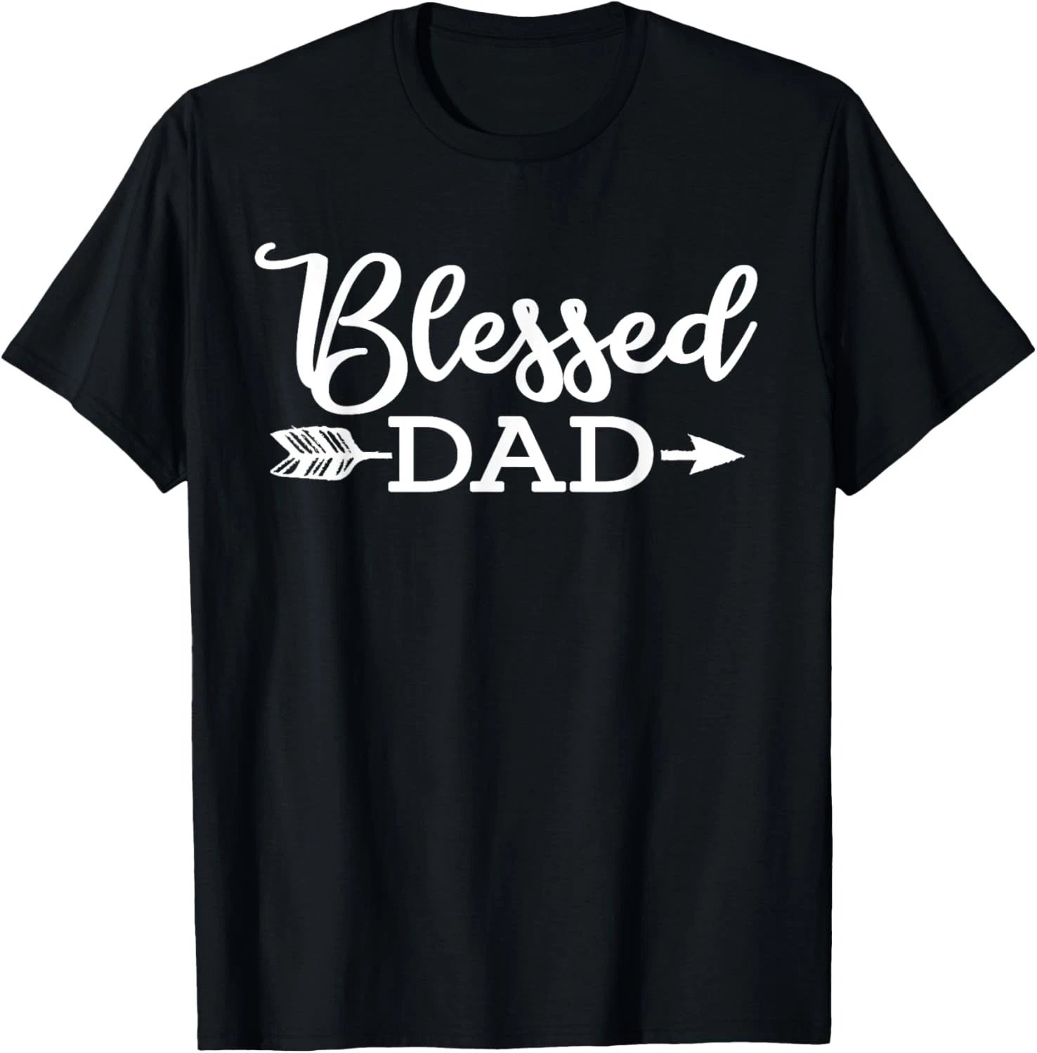 Blessed Dad Religious Jesus Christian Faith Church Papa Gift T-Shirt