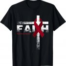 Brain Aneurysm Awareness Christian Faith & Cross T-Shirt