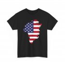 Buy Greenland Shirt, Greenland Map American Flag Women Men T-Shirt