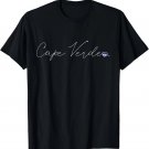 Cabo Verde Simple Love Cape Verdian Flag Heart on Cape Verde T-Shirt