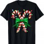 Candy Cane Christmas Lights Funny Xmas Family Men Women Kids T-Shirt