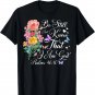 Christian Bible Verse Psalm 4610 Flower Butterfly T-Shirt