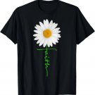 Christian Faith Cross Daisy Flower, Christian Men Women Gift T-Shirt