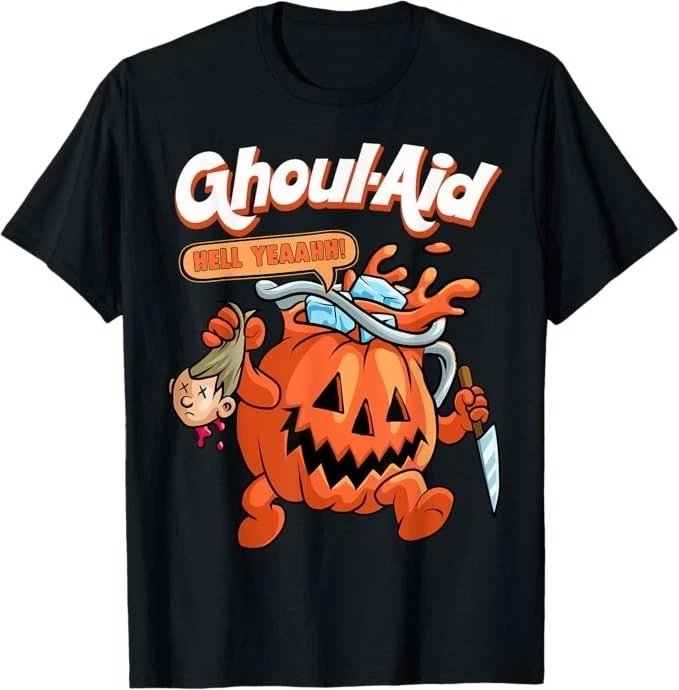 Cool Ghoul Aid Funny Ghoul Pumpkin Cute Meme Halloween T-Shirt