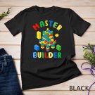 Cool Master Builder Funny Building Blocks For Kids Men Women Unisex T-shirt Cool Master Builder Funny Building Blocks For Kids Men Women Unisex T-shirt