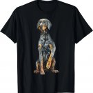 Watercolor Portrait Doberman Pinscher For Dog Owners Unisex T-Shirt