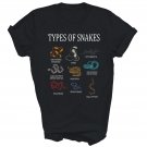 Types Of Snakes Educational Serpent Funny Unisex Shirt Gift T-Shirt