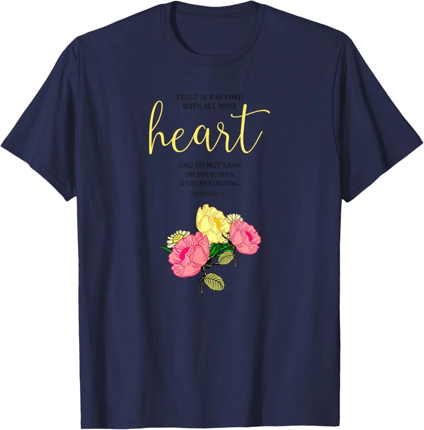 Trust In The Lord Cool Scripture Bible Verse Christian Gift T-Shirt