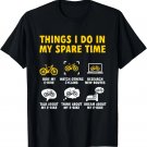 Electric Bike Cycling Things I Do In My Spare Time E-Bike T-Shirt Electric Bike Cycling Things I Do In My Spare Time E-Bike T-Shirt
