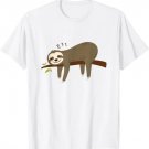 Funny Cute Pajama Sleeping Pjs Men Women Sleep Pajamas Sloth T-Shirt
