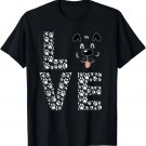Funny dog love design for men and women T-Shirt