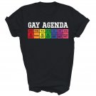 Gay Agenda Pride Love LGBT Funny Unisex Shirt Gift T-Shirt