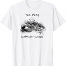 Great Beach Surfing Wave Design For Huntington Beach Pier T-Shirt