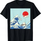 Great Wave Cat Kitties Tokyo Sun Kanagawa Hokusai Japanese T-Shirt Great Wave Cat Kitties Tokyo Sun Kanagawa Hokusai Japanese T-Shirt